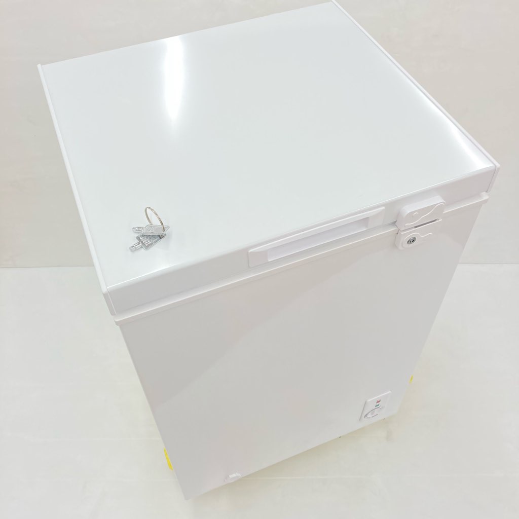 中古 98L 上開き冷凍庫 フリーザー マクスゼン JF100ML01WH 2021