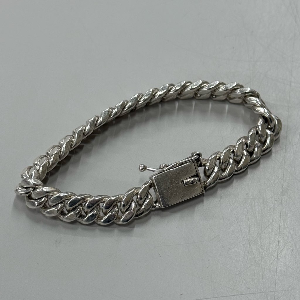 シルバーブレスレット  喜平 　銀　SV925　vintage bracelet シルバー925 ブレスレット 8mm SILVER925 喜平 メンズ