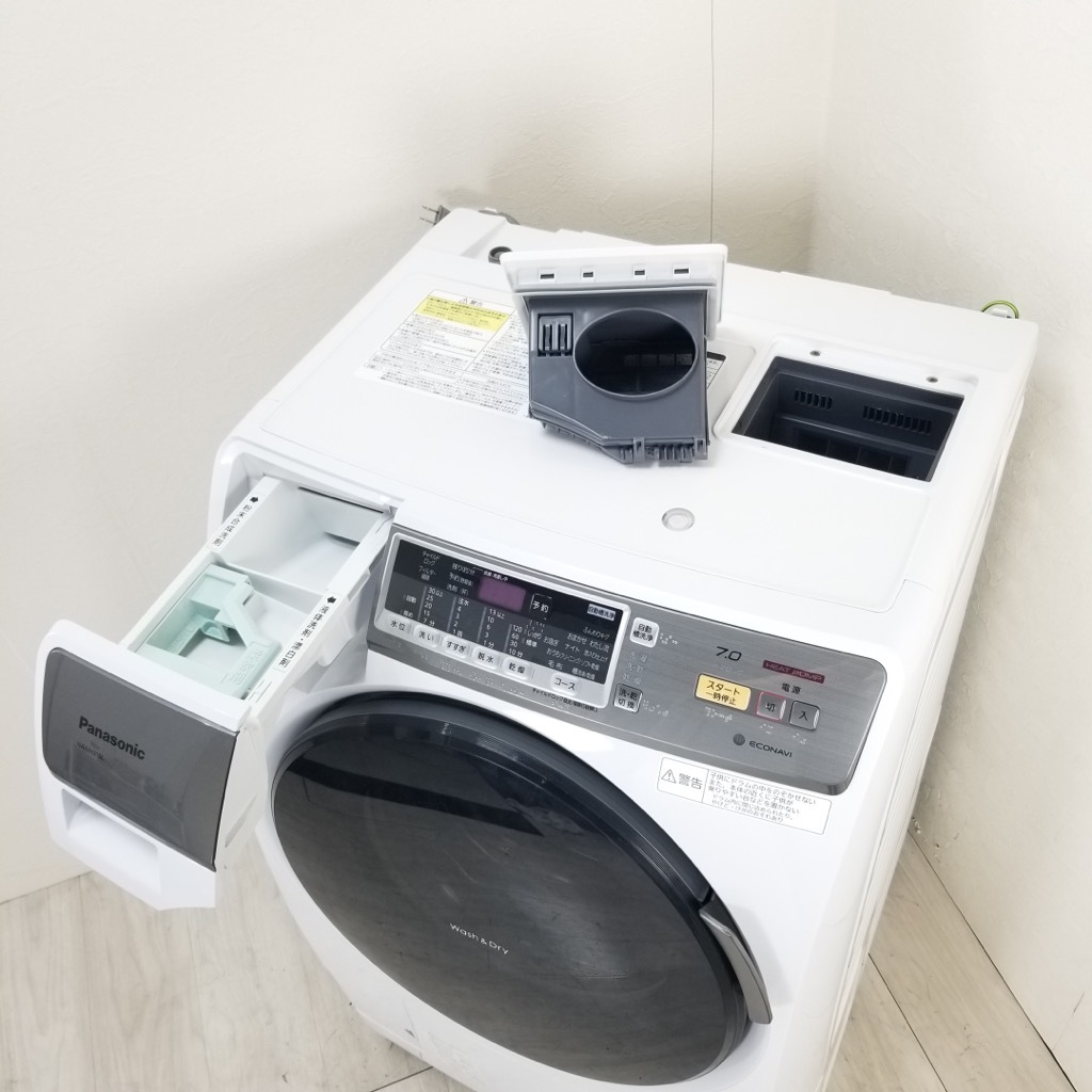 中古 洗濯7.0kg 乾燥3.5Kg ドラム式洗濯機 パナソニック プチドラム NA 