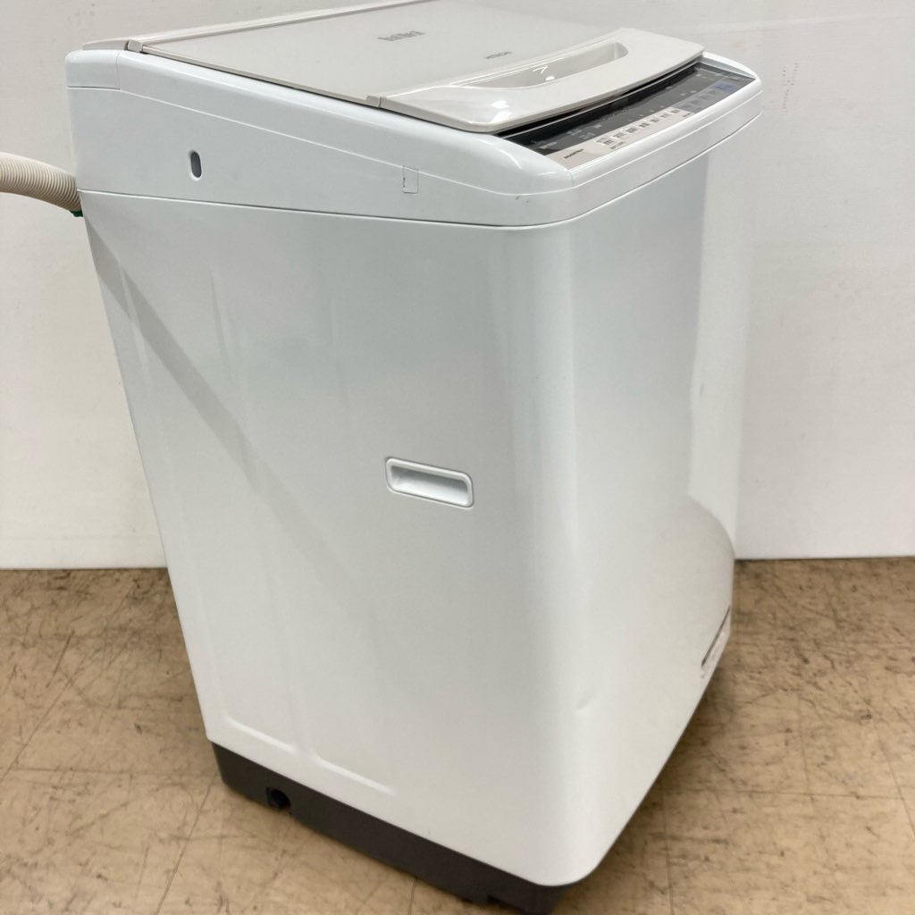 中古 8.0kg 全自動洗濯機 送風乾燥機能 ビートウォッシュ 日立 BW-V80A 