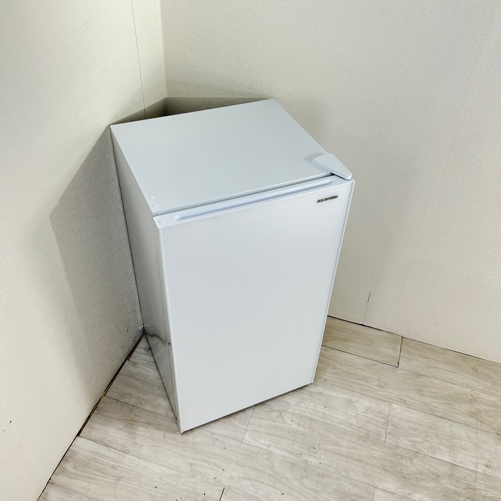中古 1ドア冷蔵庫 93L アイリスオーヤマ ホワイト KRJD-9GA-W 2019年製