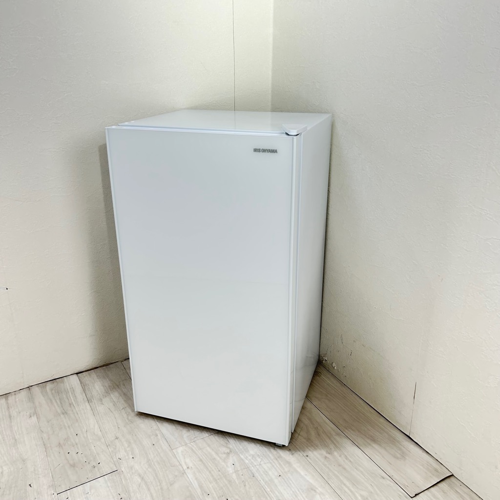 中古 1ドア冷蔵庫 93L アイリスオーヤマ ホワイト KRJD-9GA-W 2019年製 