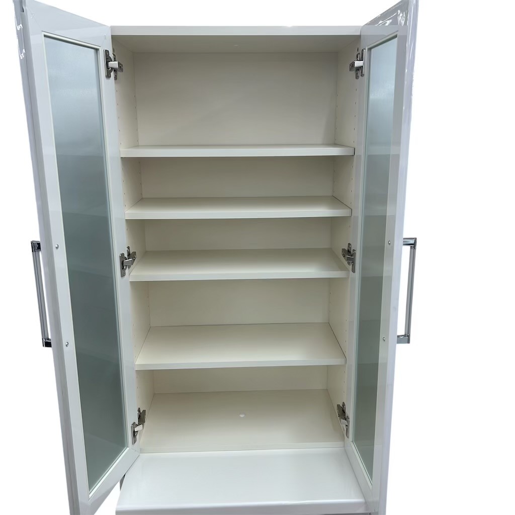 ��Ŷ�������ʰ� �ѥ⥦�� ����ê ���å���ܡ��� ���åץܡ��� �ۥ磻�� WH ���饹�� ��80cm�߱�42cm�߹�201cm