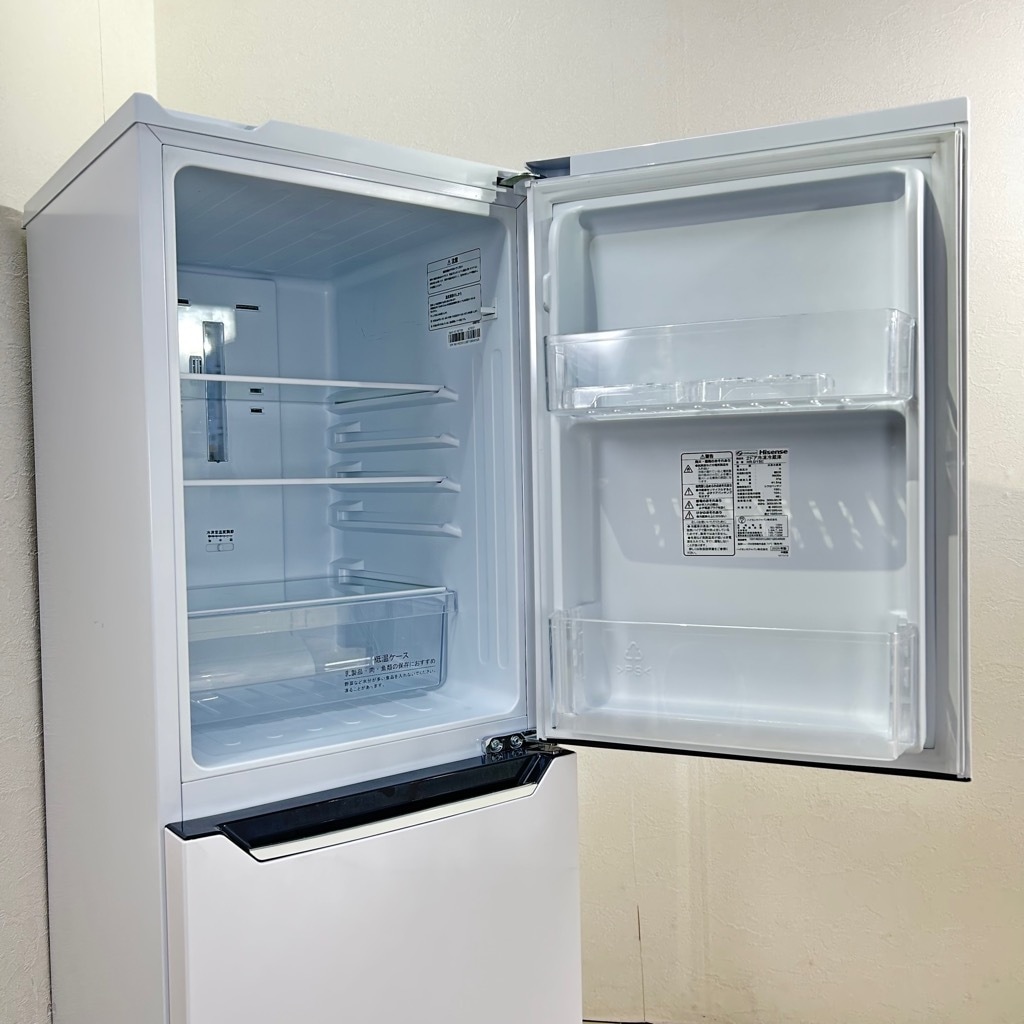 中古 150L 2ドア冷蔵庫 ハイセンス HR-D15C 2020年製 ホワイト 自動