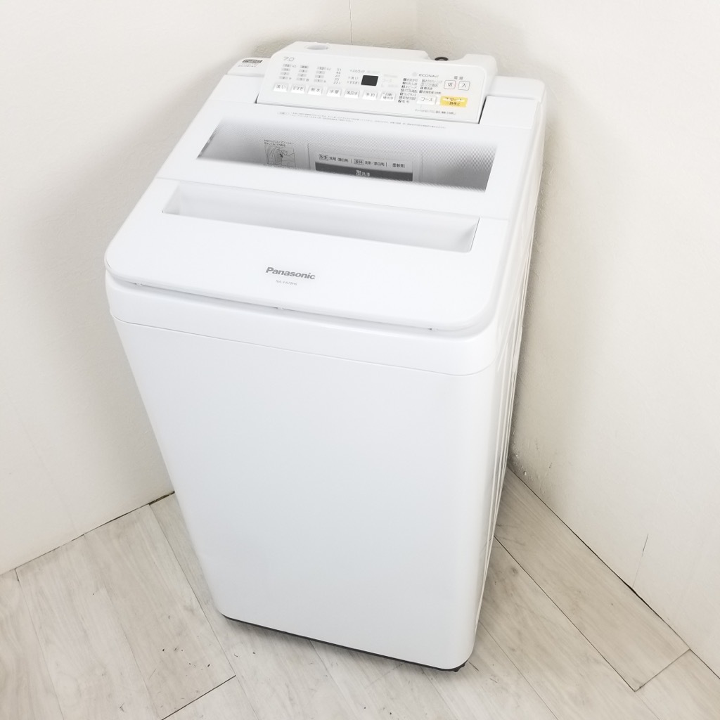 中古 7.0kg 簡易乾燥機能付 全自動洗濯機 パナソニック エコナビ NA 