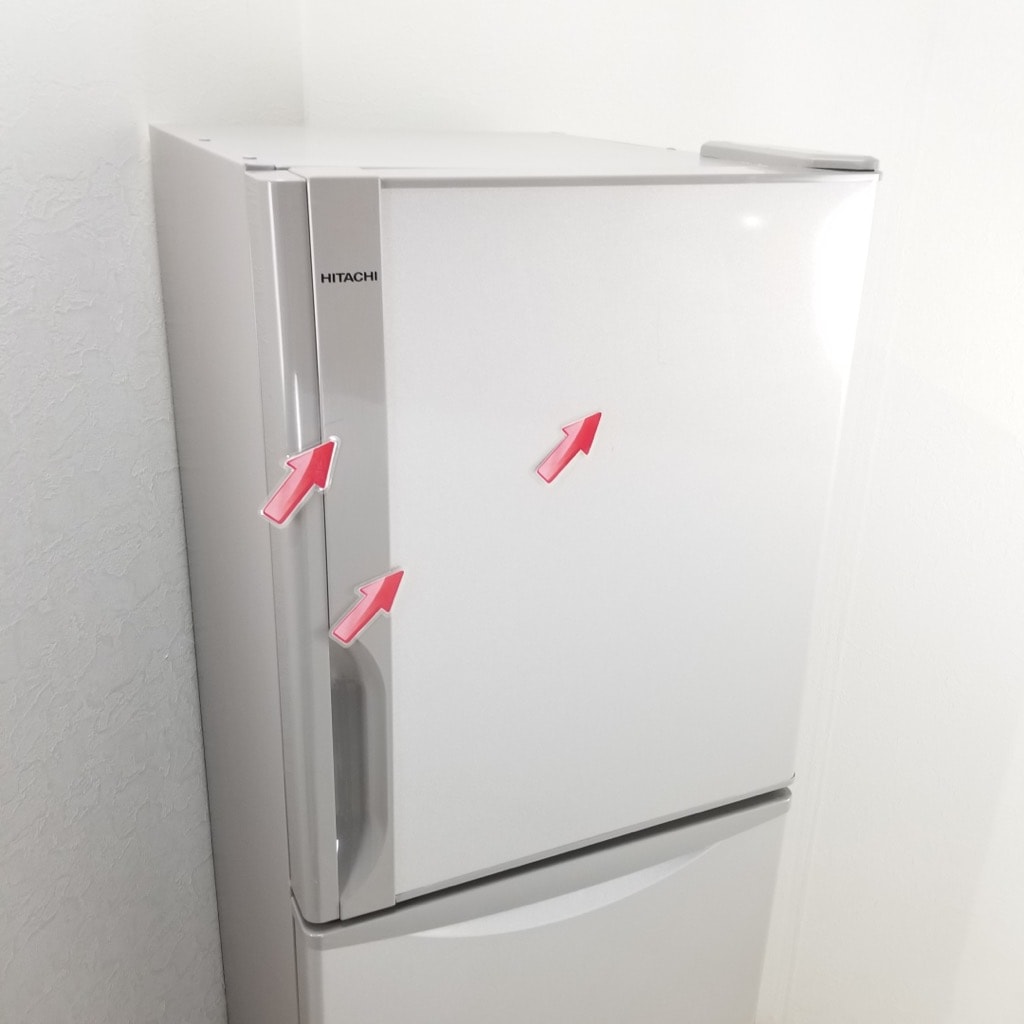 中古 265L 3ドア冷蔵庫 日立 R-27FV 2015年製 ライトブラウン 右