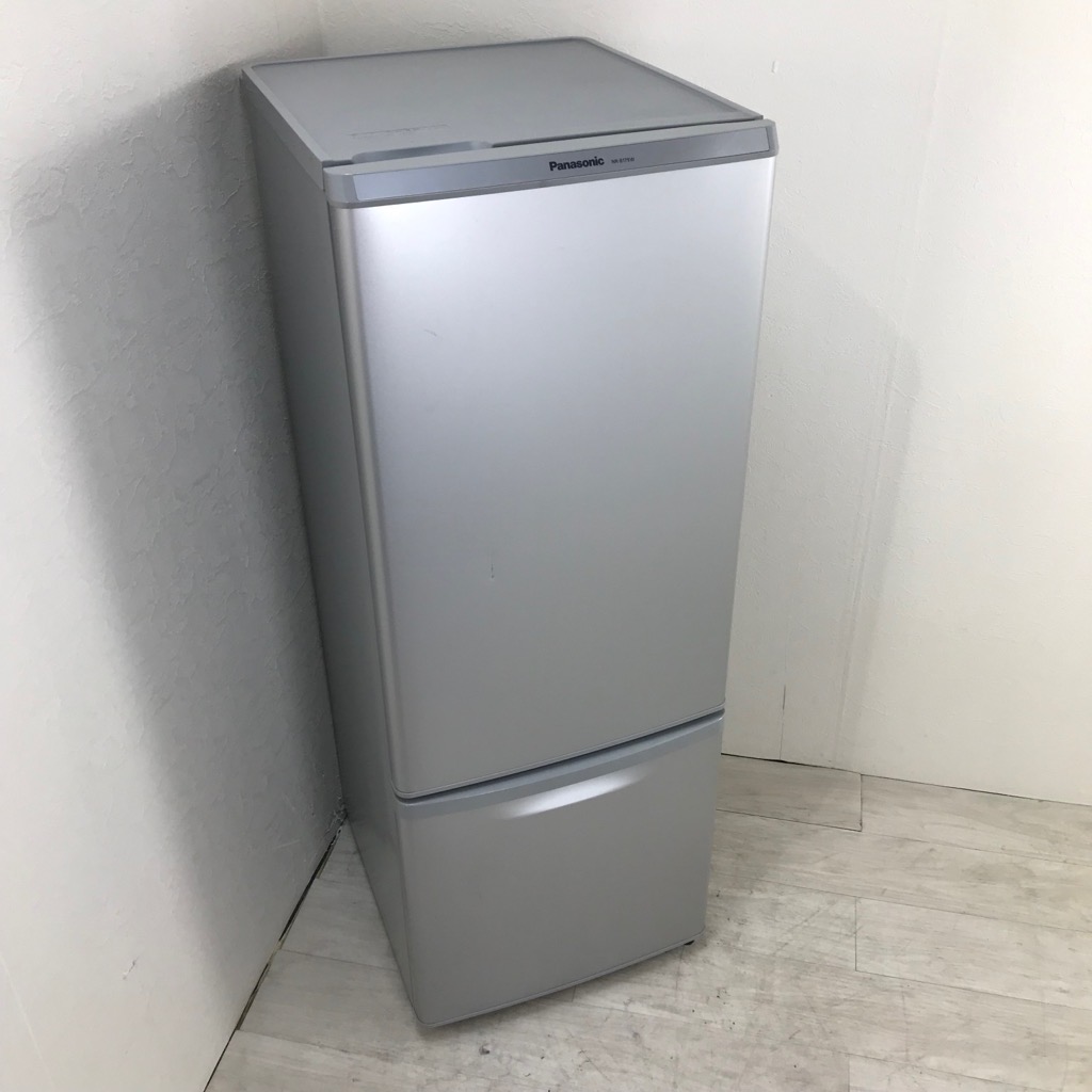 中古 168L 2ドア冷蔵庫 シルバー パナソニック NR-B179W-S 2017年製 