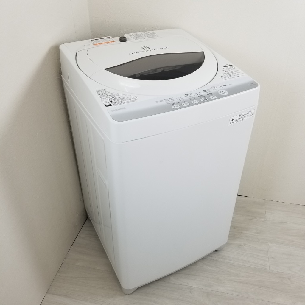 中古 5.0kg 簡易乾燥機能付き 全自動洗濯機 東芝 2014年製 パワフル