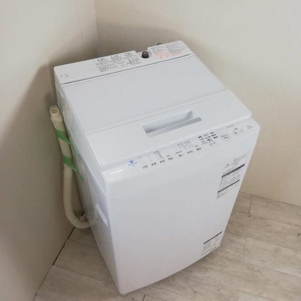 中古 洗濯機 東芝 ZABOON 7.0kg ステンレス槽 2019年製 DDモーターで低 