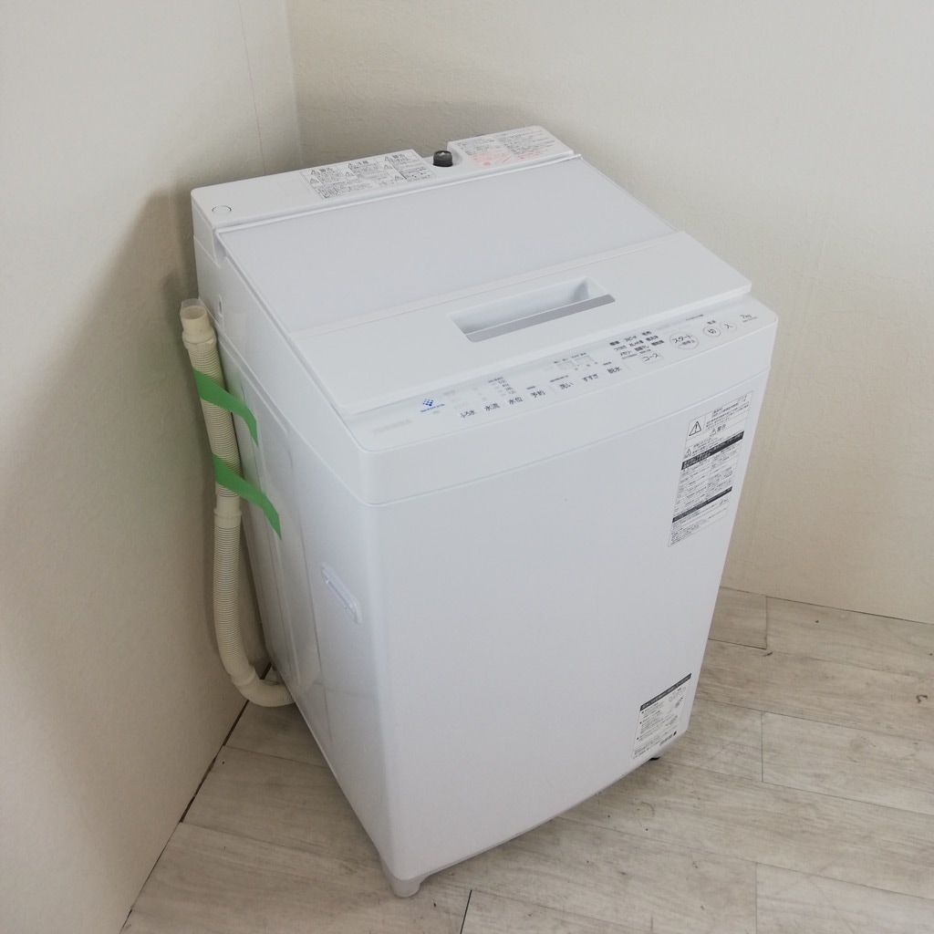 中古 洗濯機 東芝 ZABOON 7.0kg ステンレス槽 2019年製 DDモーターで低 