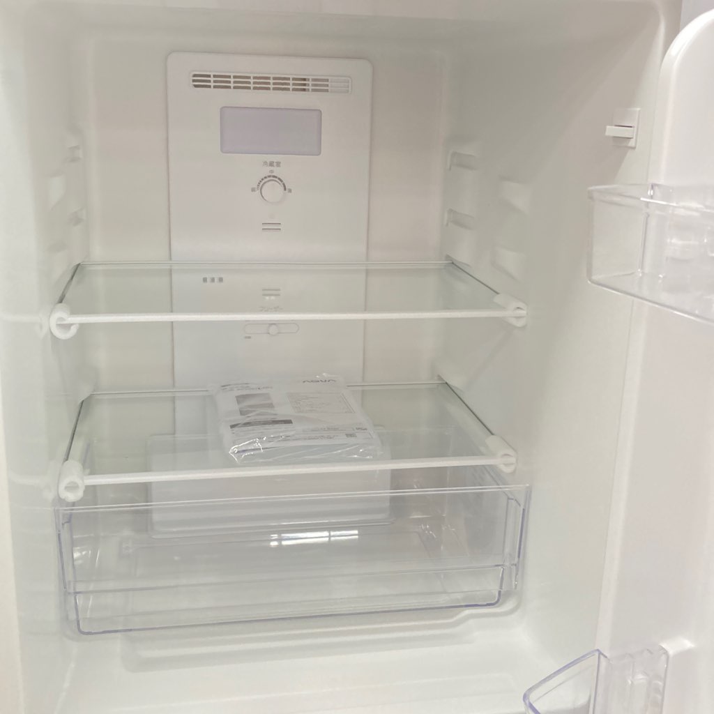 中古高年式 135L 2ドア冷蔵庫 アクア 自動霜取りファン式 AQR-14N 2022 