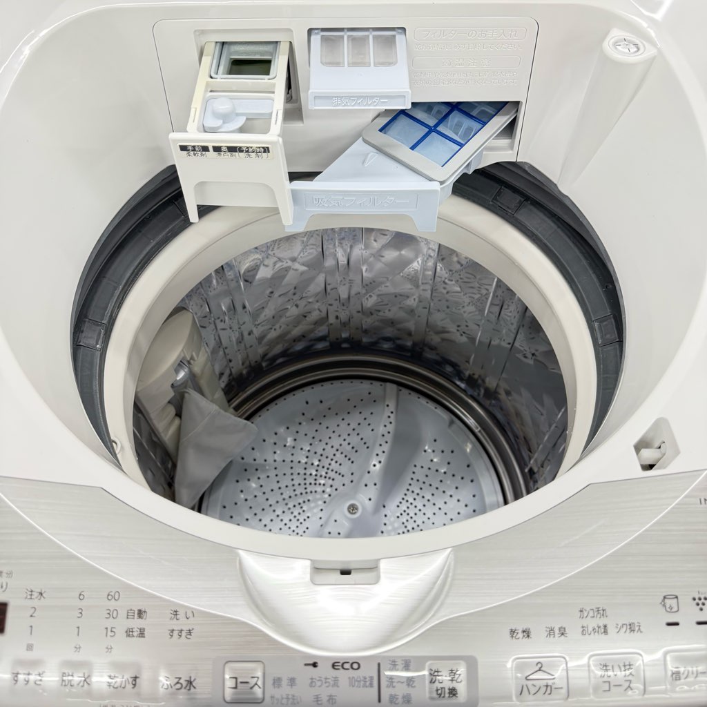 ���Ź�޶�������ʰ� ����8.0kg ����4.5kg �ķ��������絡 ���㡼�� ES-TX8C-W 2018ǯ��¤ �ۥ磻�� 6�����ݾ��դ�