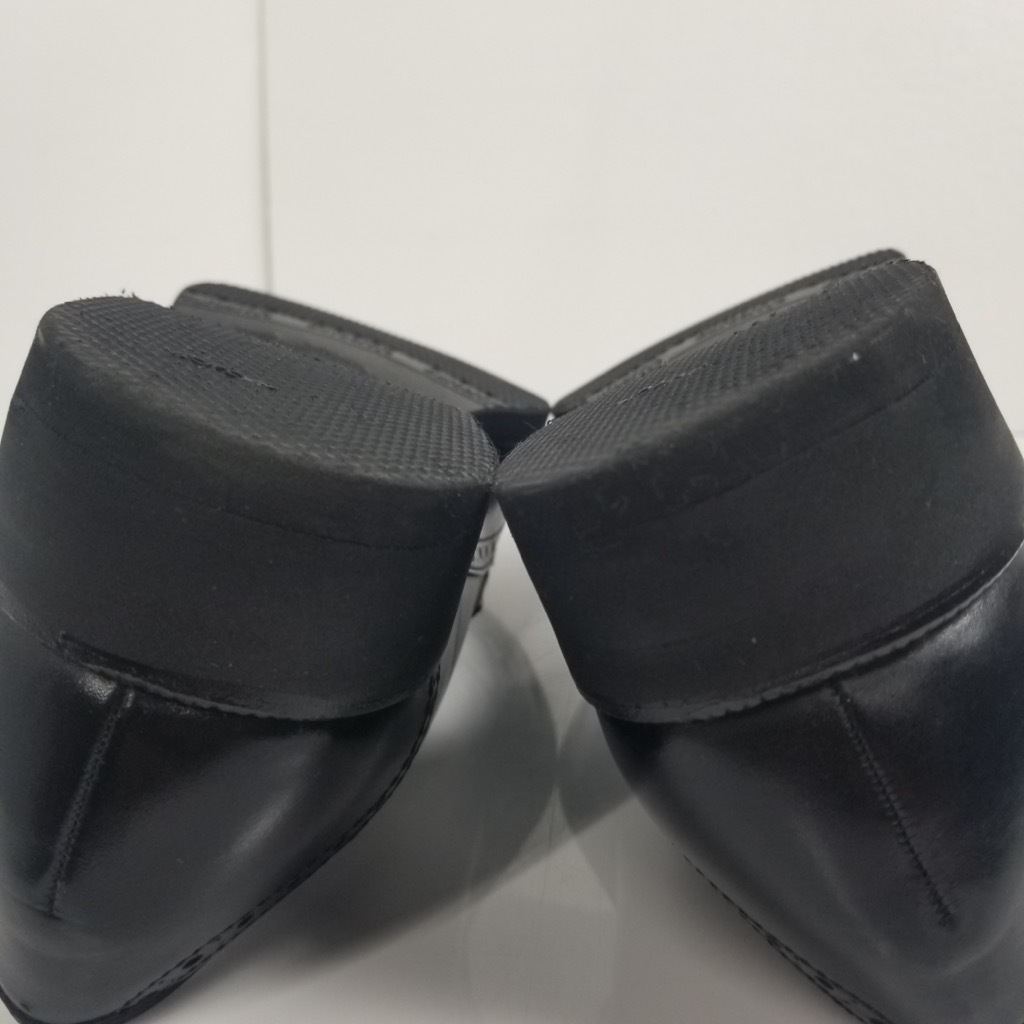 ��� ���� BURBERRY LONDON �С��Х꡼ �ɥ쥹���塼�� ��� �֥�å� 26.5cm �쥶�� BU-1405 ��ޯ�� 