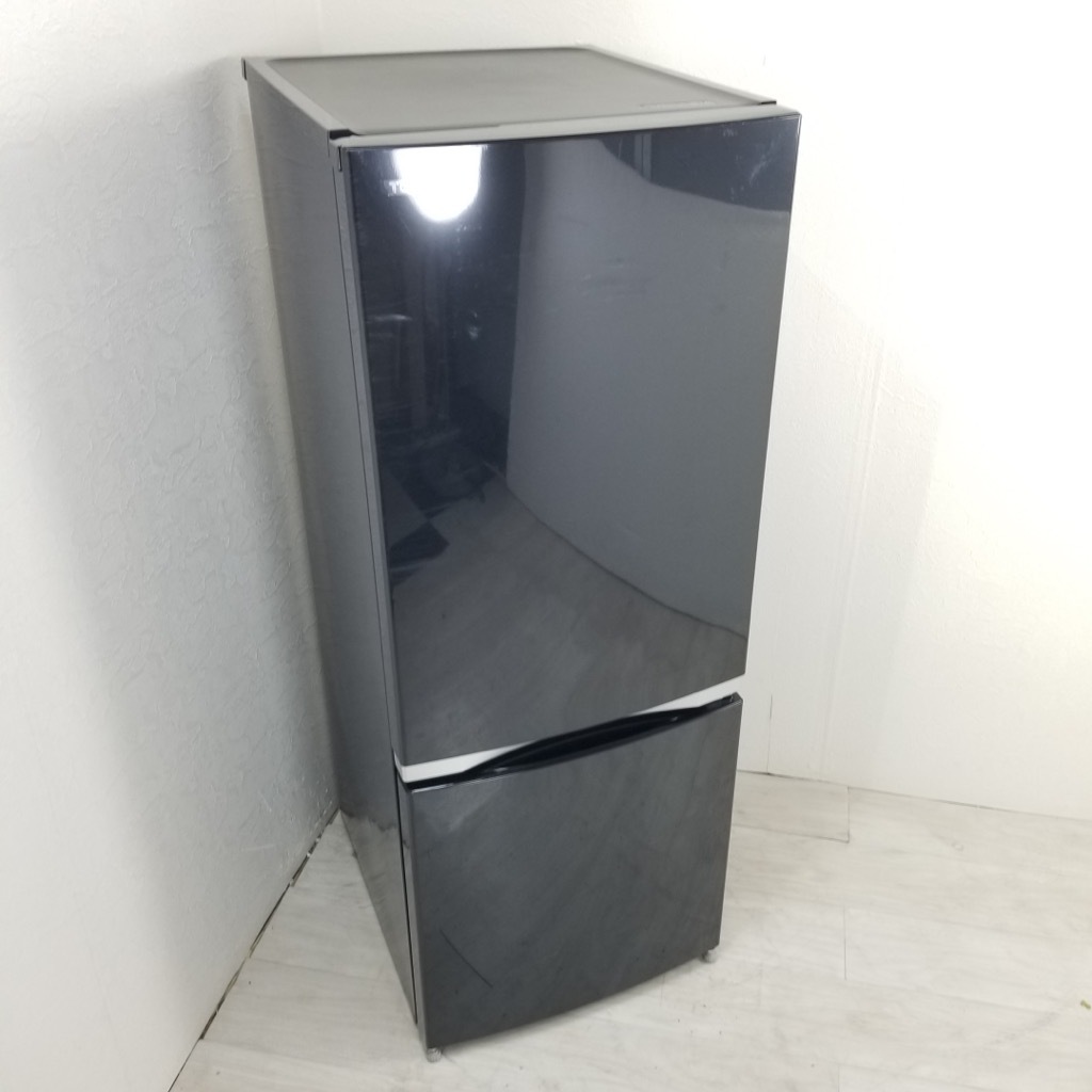中古 東芝 153L 2ドア冷蔵庫 GR-M15BS-K 2017年製 ブラック 6ヶ月保証付き