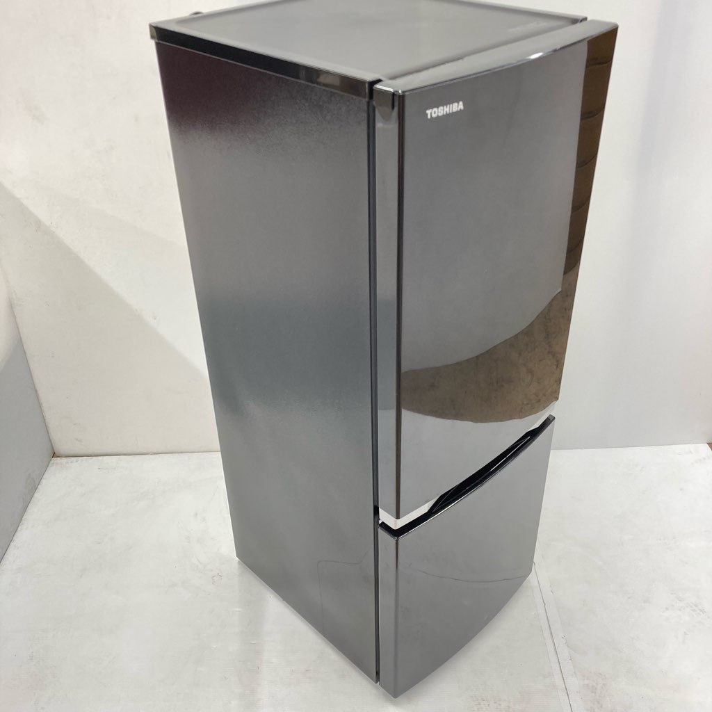 東芝GR-P15BS 冷蔵庫2019年製ブラック中古品