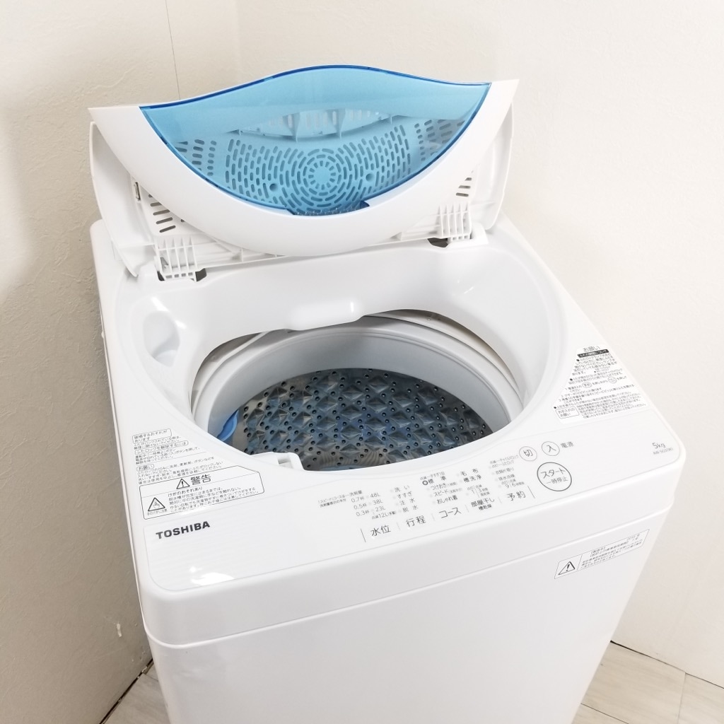 中古 洗濯機 東芝 5.0kg AW-5G5 2016年製 パワフル浸透洗浄 ホワイト