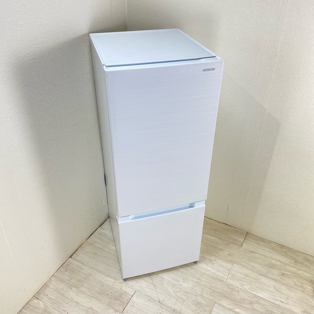 中古 日立 154L 2ドア冷蔵庫 RL-154JA 2019年製 自動霜取りファン式 ホワイト 一人暮らし 単身用 新生活 6ヶ月保証付き-COSMO SPACE online