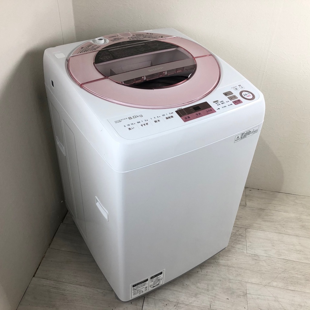 ①【中古美品】2020年製　SHARP 全自動電気洗濯機　ES-GV8E-S Yahoo!オークション - 現状品 SHARP シャープ 全自動洗濯機 ES
