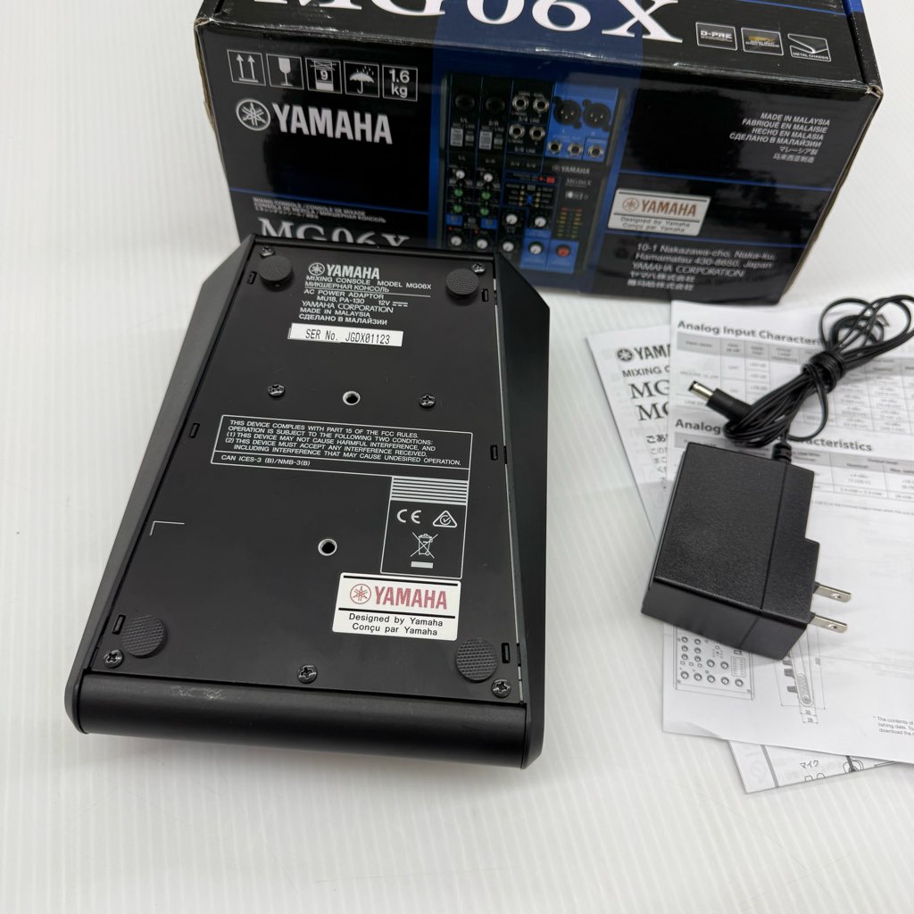 5984 YAMAHA MG06X アナログミキサー YAMAHA MG06X - ヤマハ社のアナログミキサー「MGシリーズ」第3