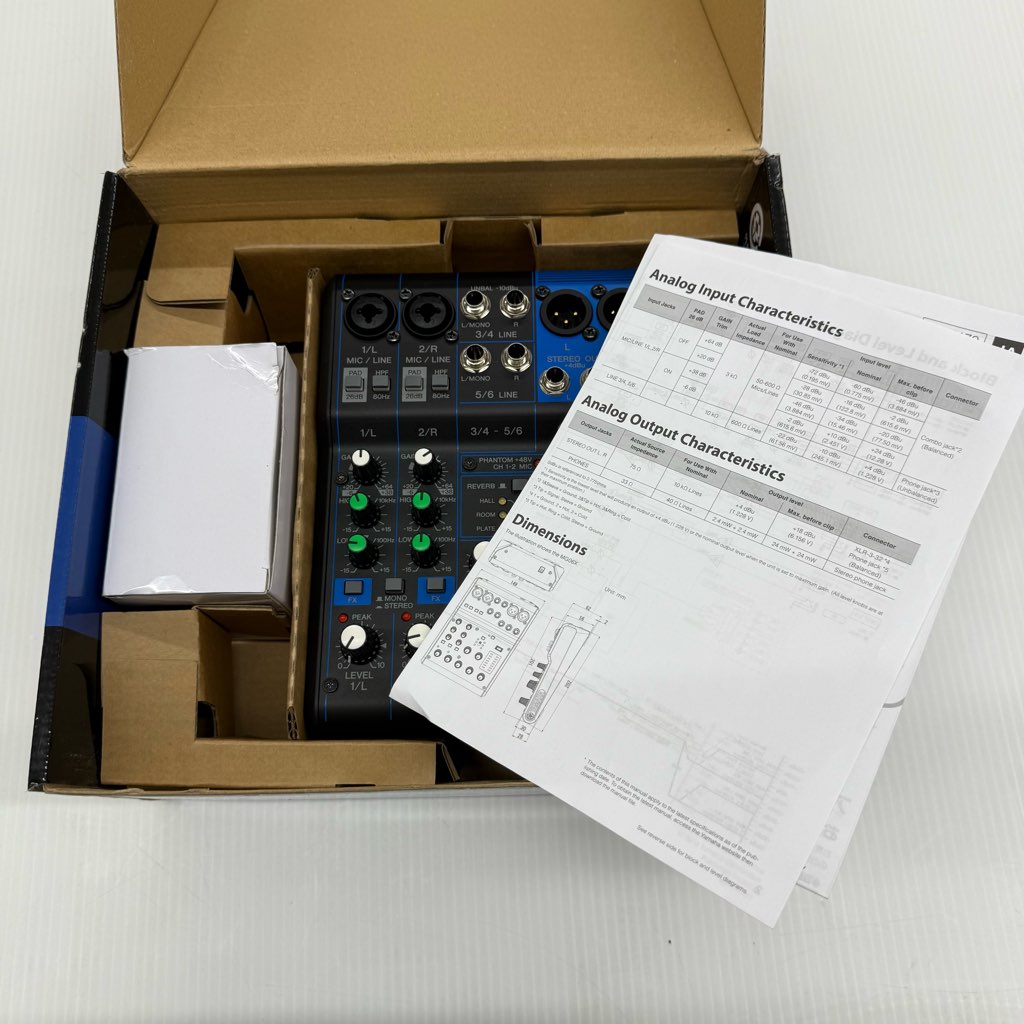YAMAHA MG06X アナログミキサー　中古美品 中古美品 ヤマハ アナログミキサー 6ch MG06X