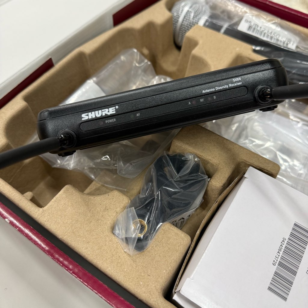 ������� SHURE �磻��쥹�ܡ����륷���ƥ� SVX24J/PG58