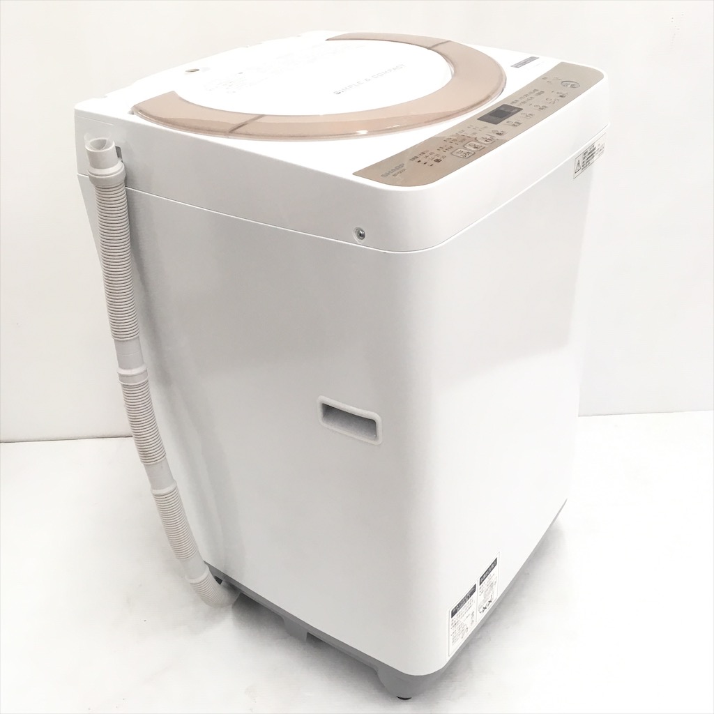 分解清掃済み！ シャープ SHARP ES-KS70T-N 7kg 2017年製 全自動洗濯機