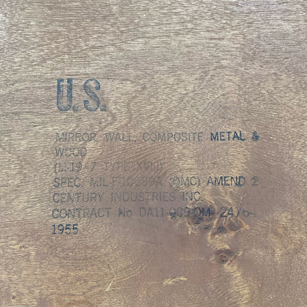 中古 U.S. アメリカ 50's ヴィンテージミラー CENTURY INDUSTRIES ミル