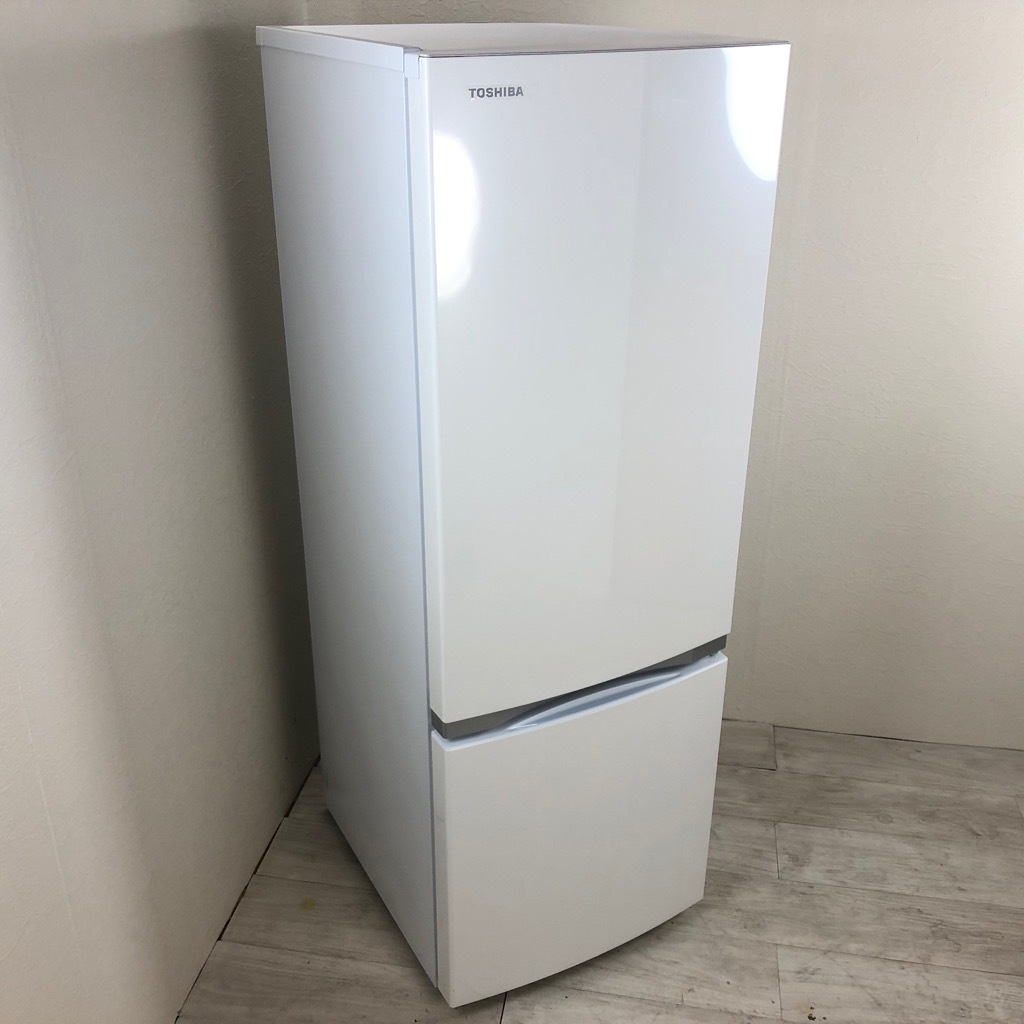 ★【期間限定】TOSHIBA 冷蔵冷凍庫 2019年製 170 Ｌ 中古 東芝 高年式 170L 2ドア冷蔵庫 2019年製 ホワイト 新生活