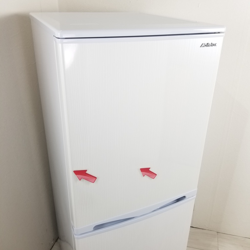 中古 143L 2ドア冷蔵庫 アビテラックス AR-150E 2017年製 ホワイト
