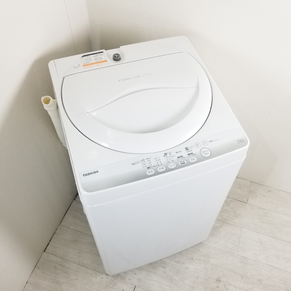 中古 洗濯機 4.2kg 東芝 AW-42SM-W 2013年製 パワフル浸透洗浄 