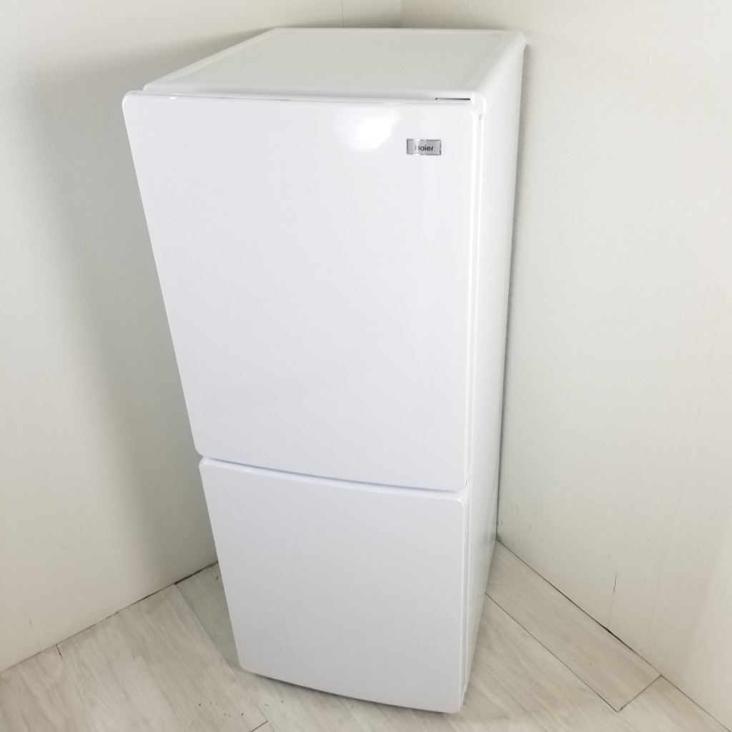 中古 148L 2ドア冷蔵庫 ハイアール JR-NF148A-W ホワイト 右開き  