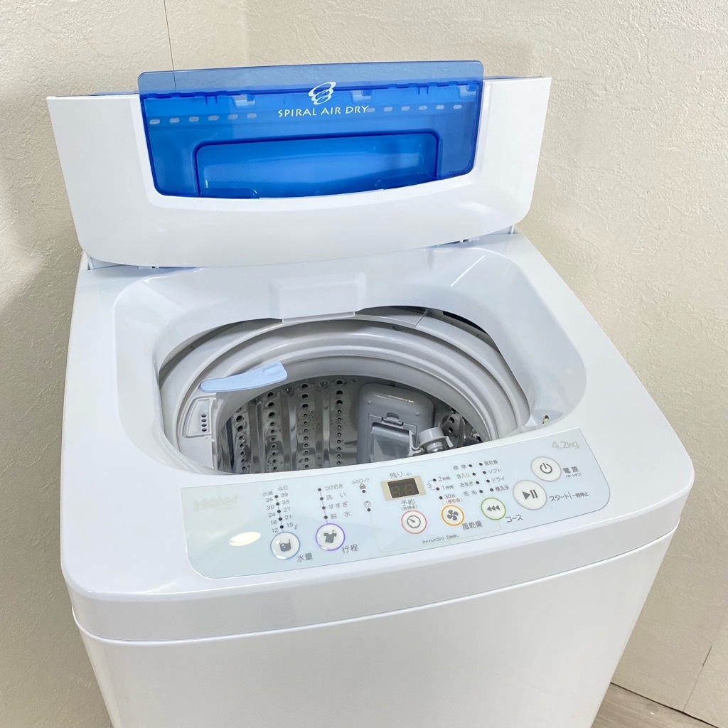 中古 洗濯機 4.2kg ハイアール JW-K42H-W 2015年製 ワンルームなどに