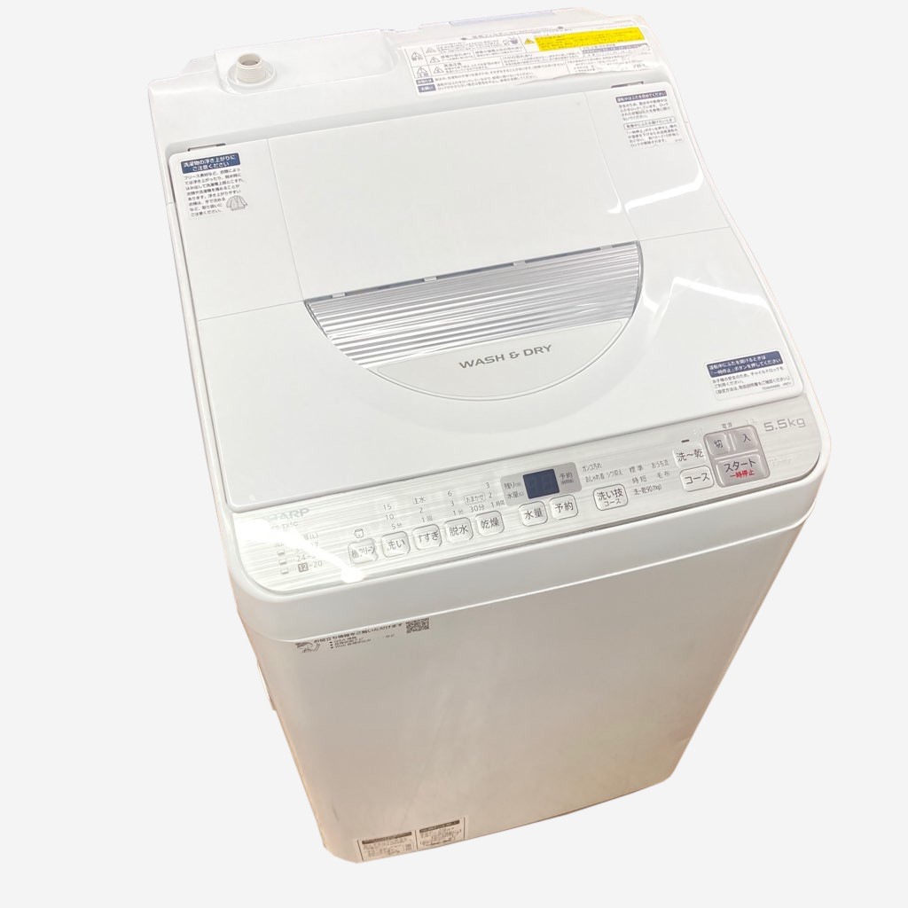SHARP 洗濯乾燥機 本体 シャープ SHARP 縦型乾燥洗濯機 洗濯8.0kg 乾燥4.5kg ヒータ乾燥