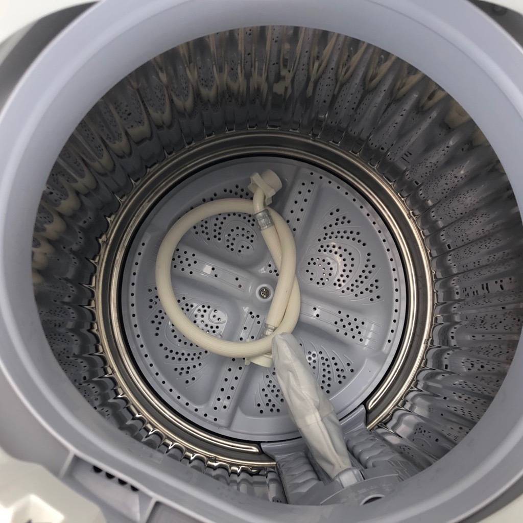 中古 6.0kg 全自動洗濯機 送風乾燥機能 シャープ 2018年製 槽クリーン 