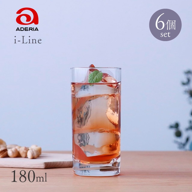 アンーテイグ硝子瓶イキリスガラス酒瓶高60cm コリンズ コーリン10 カクテルグラス 300ml 6個入 iライン アデリア