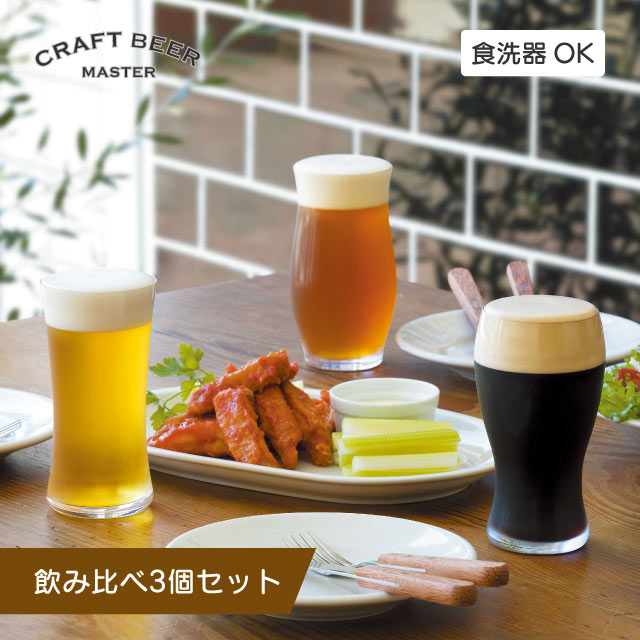 ビアグラス 飲み比べセット クラフトビア マスター アデリア 石塚硝子（s-6262）