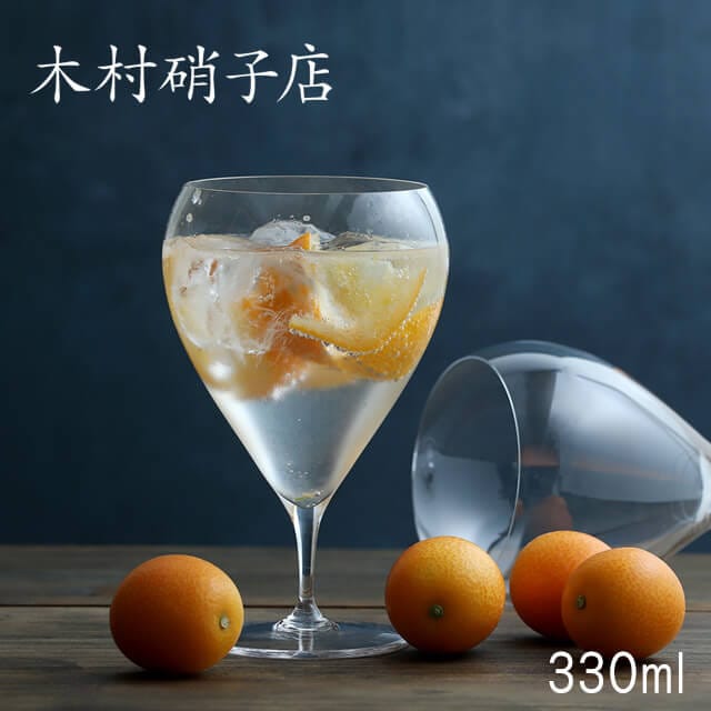 木村硝子店 ワイングラス バンビ 11oz 330ml（6433）