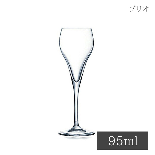 シャンパングラス ブリオ フルート 95ml 6個 アルクインターナショナル（JD-4066）