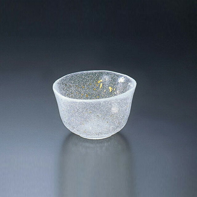 江戸硝子 吉谷硝子 金彩淡雪 和がらす びいどろ工房 舟形小鉢5客セット