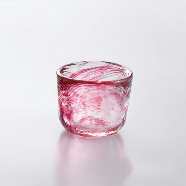 豆珍味-1 赤 6個セット 吉沼硝子（18-525R）