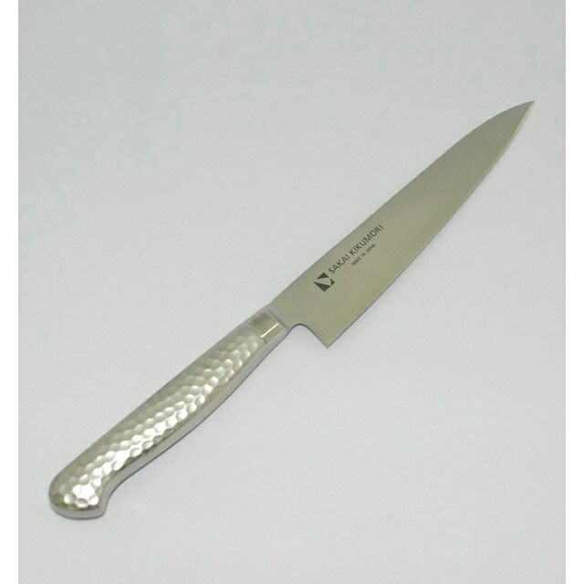 堺菊守　サーモン型　牛刀　240mm 堺 菊守 サーモン型庖丁 特殊ステンレス鋼 牛刀サーモン（両刃） 21cm