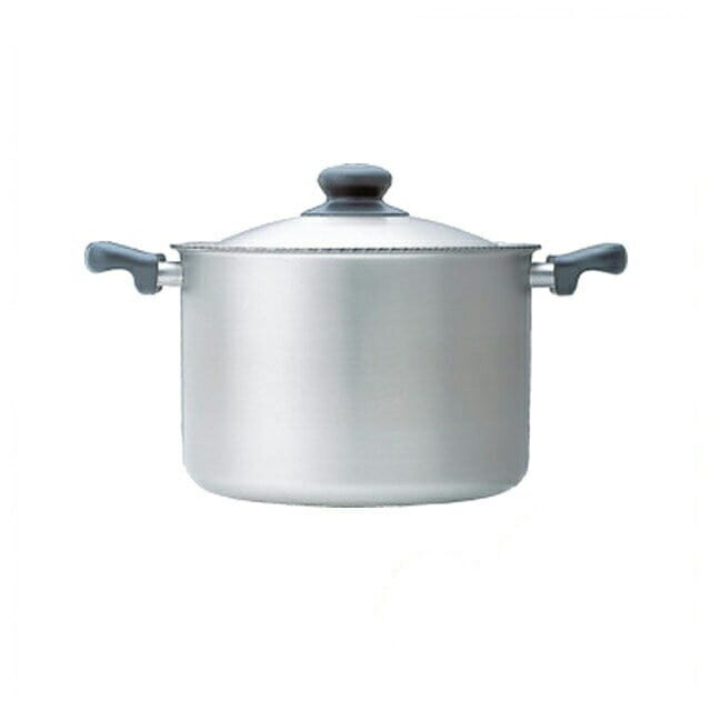 柳宗理 両手鍋 深型 22cm 6.0L つや消し（ALY6601）1-0063-0101