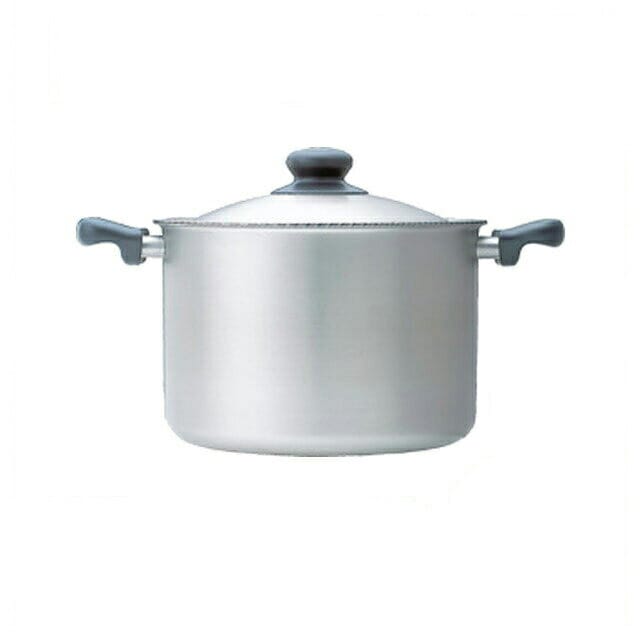柳宗理 IHシリーズ 両手鍋 深型 22cm 6.0L つや消し（ALY6401）1-0063-0901