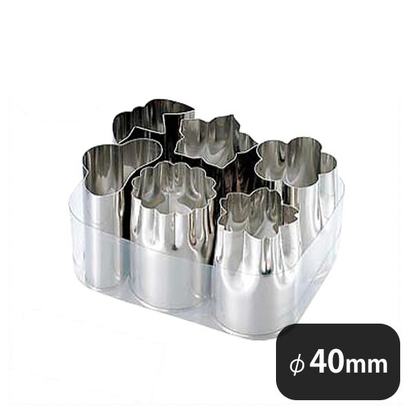 野菜抜型 6PC 大 S 18-8 No.131（082009）07-0286-0802