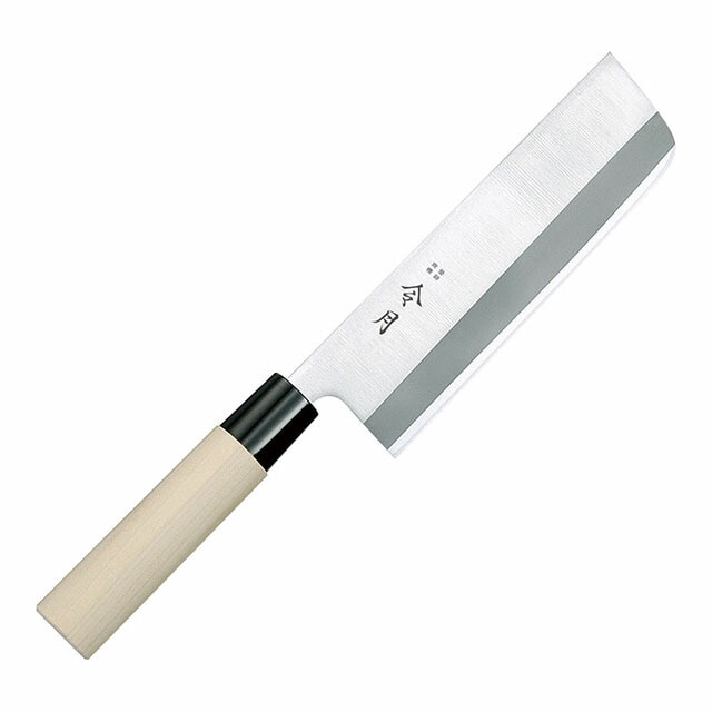 令月 ステンレス鋼和庖丁 菜切 両刃 FC-1081 16cm（ALI5301）1-0306-0501