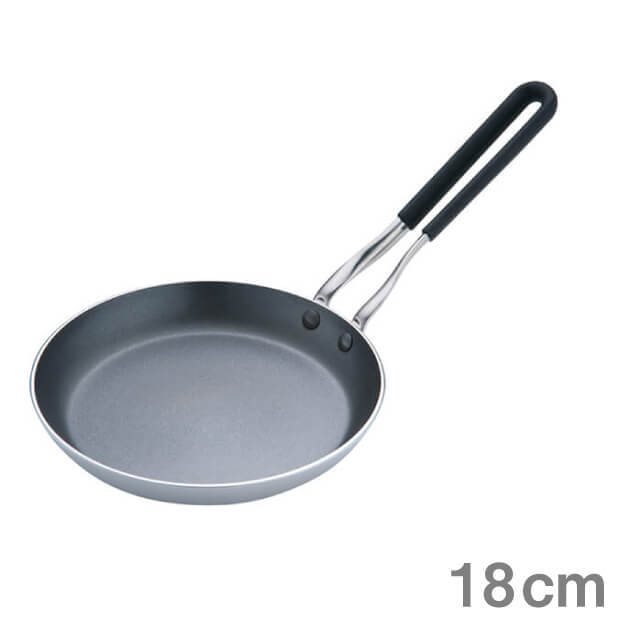 TKG 共柄厚板 アルミテフロン親子鍋 横柄 18cm（AOY4202）1-0044-0802 