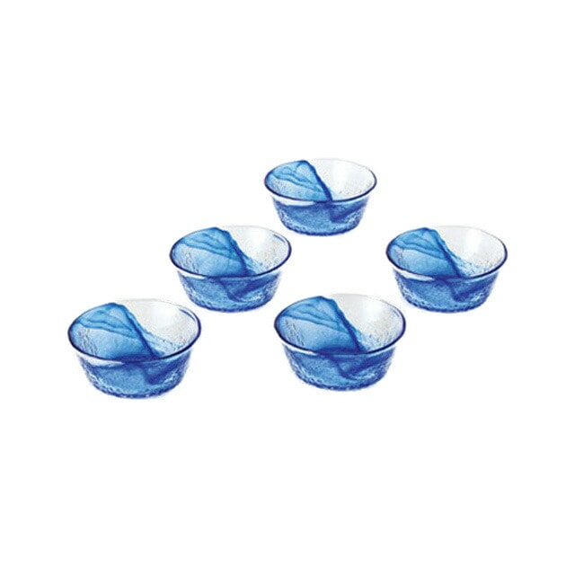 小鉢セット5個 流蒼 りゅうそう 東洋佐々木ガラス（G097-B70）