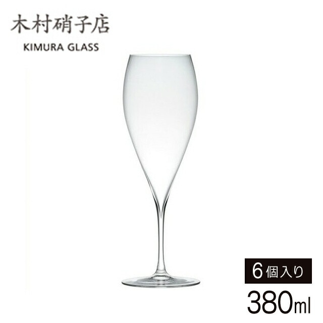 木村硝子店 シャンパングラス サヴァ 12oz VT シャンパーニュ 380ml 6個入（10617）