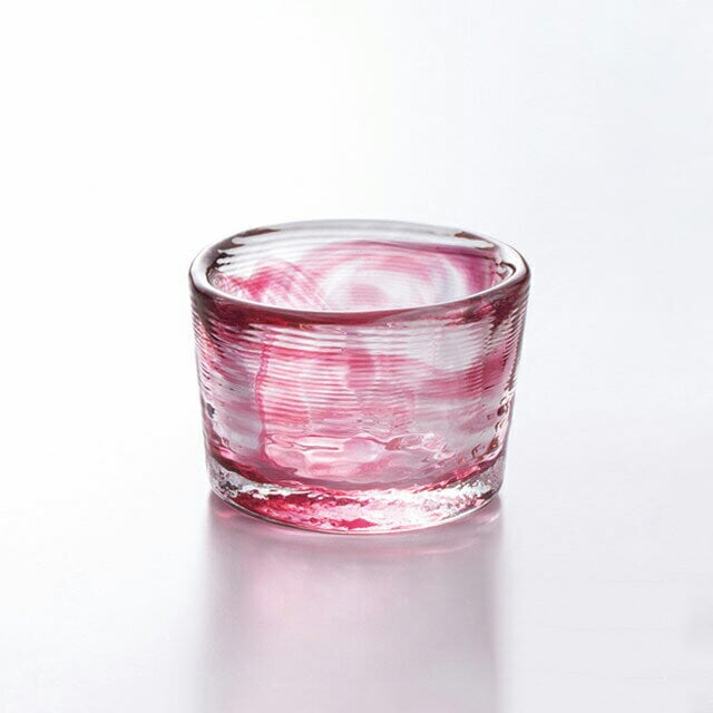 豆珍味-2 赤 6個セット 吉沼硝子（18-526R）