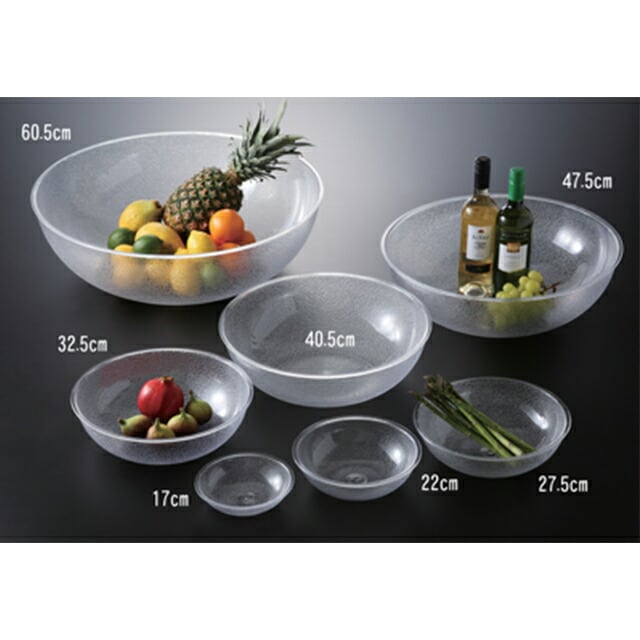 カーライル ペブル ラウンドボール 32.5cm クリア 12個（CR-3628）